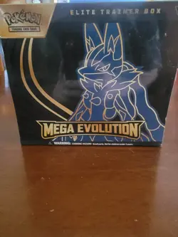 Pokemon TCG Mega Evolution Lucario ETB Elite Trainer Box - New Sealed - Image 1