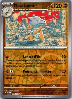 Carte Pokemon Ossatueur 105/165 Reverse - 2023 - Image 1