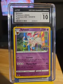 CGC 10 Sylveon 035/078 Pokemon GO Holo - Image 2