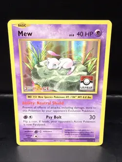 Pokemon League Challenge Mew 3rd Place Promo Holofoil 53/108 - Image 2