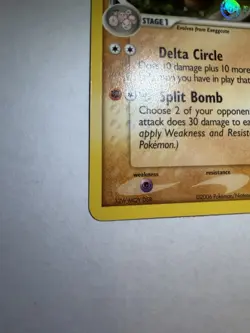Pokemon TCG Exeggutor EX Delta Species Prerelease Promo 41/110 2006 80 HP - Image 3