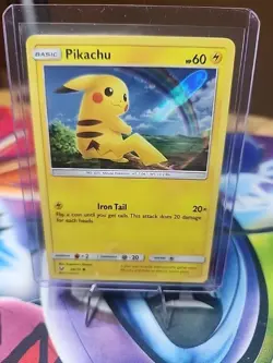 Pokemon TCG Pikachu 28/73 Water Web Holo Promo - Sun & Moon Shining Legends - NM - Image 1