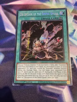 Yu-Gi-Oh! TCG Deception of the Sinful Spoils MP25-EN113 Prismatic Secret Rare - Image 1