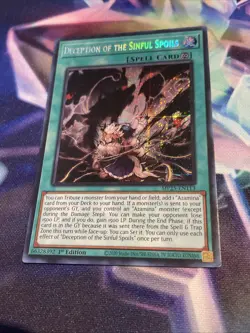 Yu-Gi-Oh! TCG Deception of the Sinful Spoils MP25-EN113 Prismatic Secret Rare - Image 2