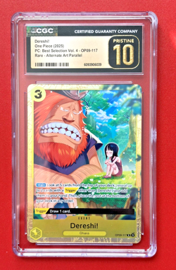 Dereshi OP09-117 Premium Best Selection Vol 4 One Piece TCG ENGLISH Pristine 10 - Image 1