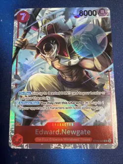 One Piece CCG Edward Newgate Royal Blood OP10 ST15-002 Super Rare - Image 1