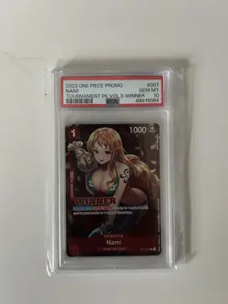 One Piece 2023 Promo Tournament Vol.3 Nami #007 PSA 10 Gem Mint - Image 1