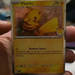 Pokemon Pikachu Promo Holo Card 2021 051/162 HP 70 Random Spark - Image 1