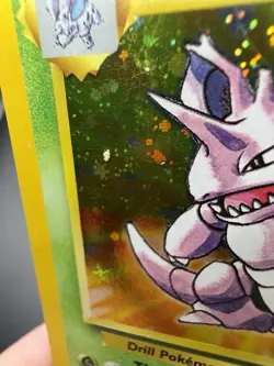 Pokemon TCG Card English Base Set 2 Nidoking 11/102 Holo Rare MP - Image 3
