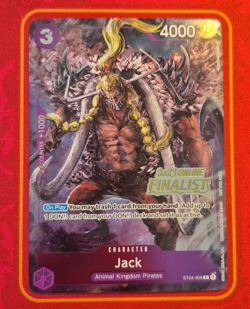 JACK ST04-008 2023 ONLINE REGIONAL FINALIST, 2023 ONE PIECE CARD GAME - Image 1