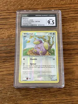 Whismur 73/106 Pokemon Card Great Encounters Reverse Holo Graded CGC 9.5 - Image 1