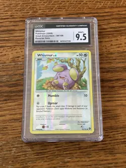 Whismur 73/106 Pokemon Card Great Encounters Reverse Holo Graded CGC 9.5 - Image 2