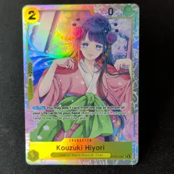 One Piece Card Game - Kouzuki Hiyori (Holo, English, Land of Wano OP06-106 - Image 1