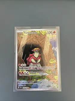 Pokemon TCG Turtonator Stellar Crown Illustration Rare Card 146/142 - Image 1