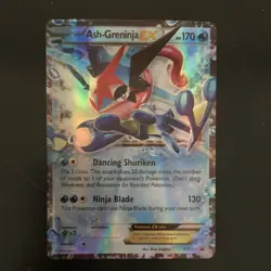 Ash-Greninja EX XY133 Promo Holo Basic 170 HP Pokemon Card XY - Image 1
