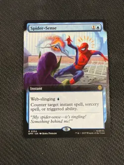 Extended Art Spider-Sense SPM 0254 Rare MTG Marvel's Spider-Man - Image 1
