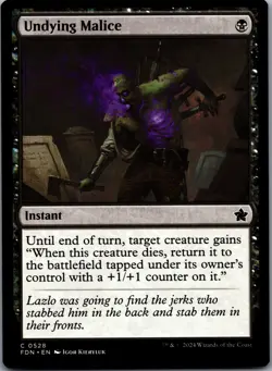 MtG Undying Malice C Foundations 528 NM - Image 1