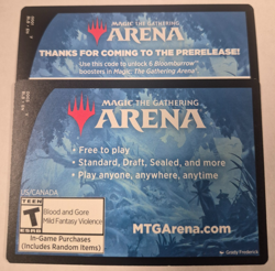 Bloomburrow Arena Game Prerelease code - Online MTG *Limited Quantity* 2024 - Image 1