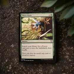 MTG Three Visits #0209 LP/NM Near Mint Outlaws of Thunder Junction Commander - Image 1