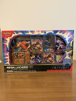 Pokemon TCG Mega Lucario ex Premium Figure Collection Box Factory Sealed - Image 1