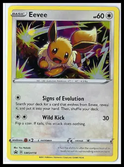 Pokemon TCG - Eevee SWSH: Sword & Shield Promo Cards #SWSH118 - Holo NM - Image 1