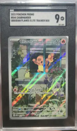 Pokemon TCG 2023 Scarlet & Violet Promo Charmander 044 Holo SGC 9 Basic 60HP - Image 1