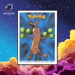 Carte Pokemon Simularbre / Sudowoodo 185 Sticker Dunkin Boomer - Image 1