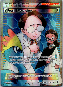 Pokemon TCG Fossil Researcher 110/111 XY Furious Fists Full Art Ultra Rare [NM] - Image 1