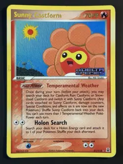 Pokemon Sunny Castform 31/113 Reverse Holo EX Delta Species - HP - Image 1