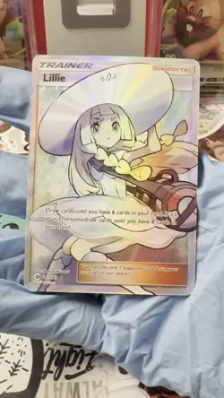 Lillie 147/149 Sun & Moon Base Set Full Art Pokemon TCG NM-M - Image 2