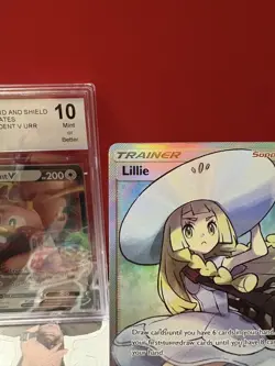 Lillie 147/149 Sun & Moon Base Set Full Art Pokemon TCG NM-M - Image 5