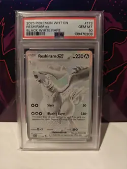 Pokemon Reshiram EX 173/086 White Flare PSA GEM MT 10 - Image 1