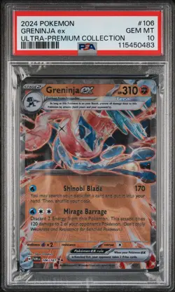 2024 POKEMON GRENINJA EX ULTRA-PREMIUM COLLECTION #106 GRENINJA EX PSA 10 - Image 1