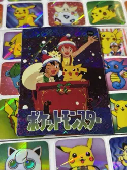 Pokemon Pikachu HOLO Vintage Pocket Monsters Prism Sticker 1998 Nintendo - Image 3