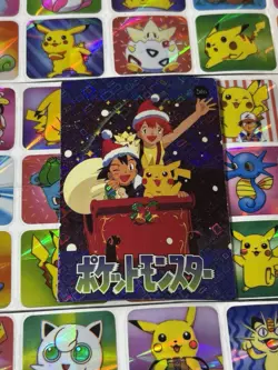 Pokemon Pikachu HOLO Vintage Pocket Monsters Prism Sticker 1998 Nintendo - Image 4