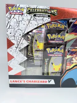 Pokemon TCG Celebrations Collection Lance's Charizard V Box (damaged Box) - Image 2