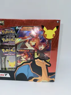 Pokemon TCG Celebrations Collection Lance's Charizard V Box (damaged Box) - Image 3