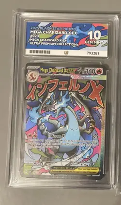 Mega Charizard X EX | ACE 10 | MEP 023 | Mega Charizard X EX | UPC | Pokemon TCG - Image 1