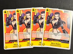 4 X ONE PIECE TCG STARTER ST29-009 Nico Robin Playset- ENGLISH - Image 1