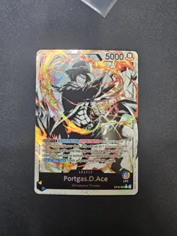 One Piece Ultra Deck Three Brothers Portgas D Ace ST13-002 Parallel Alt Art NM - Image 1