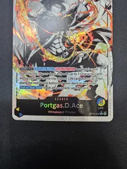 One Piece Ultra Deck Three Brothers Portgas D Ace ST13-002 Parallel Alt Art NM - Image 2
