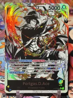 PORTGAS D ACE - One Piece ST13-002 - AAL Alt Art Leader - Three Brothers Deck - Image 1