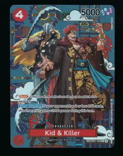 One Piece CCG TCG Kid & Killer EB01-003 SP OP14 The Azure Sea’s Seven - Image 1
