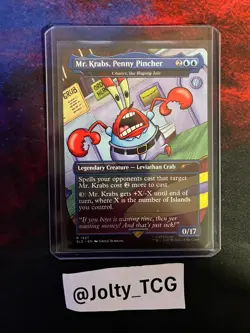 MTG Mr. Krabs, Penny Pincher (1927) *Non-Foil* Secret Lair: SpongeBob - Image 1