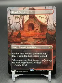MTG Lorwyn Eclipsed ~ Blood Crypt (Borderless) Rare Regular #349 - Image 1