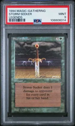 STORM SEEKER Legends PSA 9 Vintage MTG [Nostalgium] - Image 1