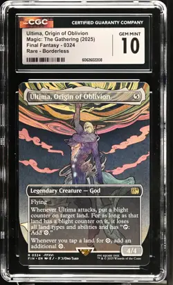 ULTIMA, ORIGIN OF OBLIVION Final Fantasy Borderless Rare CGC 10 MTG - Image 1