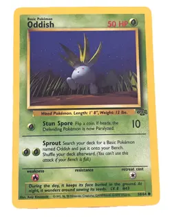 Oddish 58/64 Jungle Unlimited WOTC Pokemon Card Near Mint - Mint - Image 1