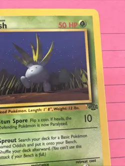Oddish 58/64 Jungle Unlimited WOTC Pokemon Card Near Mint - Mint - Image 2
