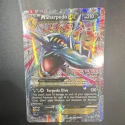 The Pokemon Company M Sharpedo EX Mega Promo XY200 Holo XY English TCG Card - Image 1